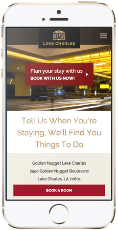 Lake Charles hotel booking on mobile